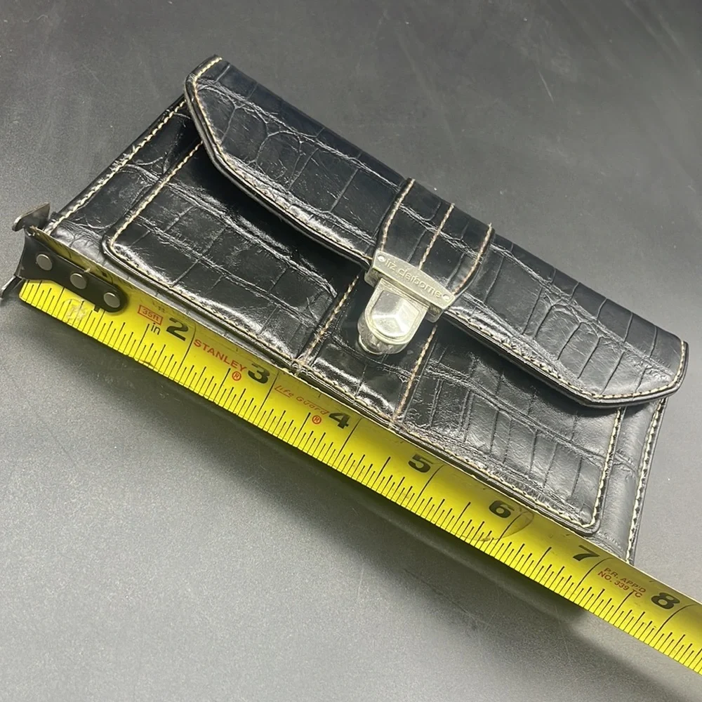Liz Claiborne Wallet Black Long Nice - Picture 6 of 9